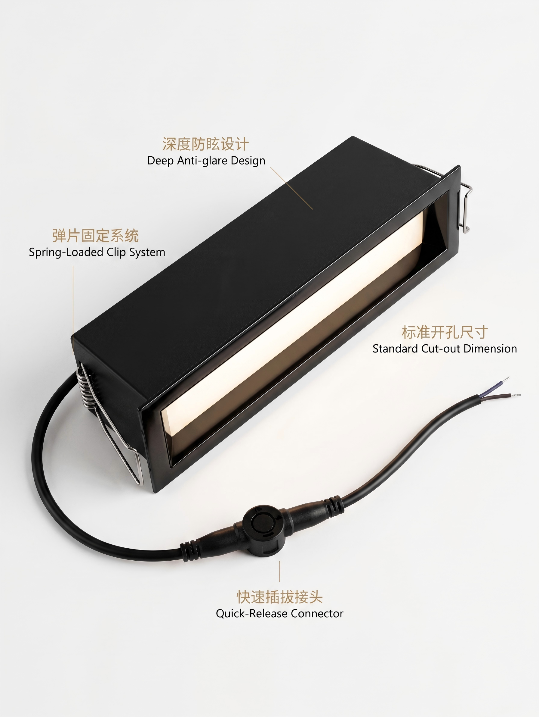 展柜嵌入式洗墙灯
